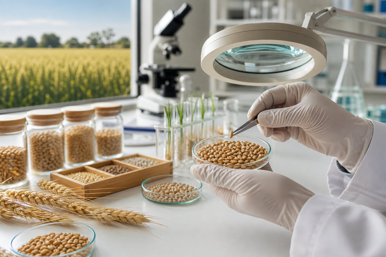 Seed quality laboratory visual
